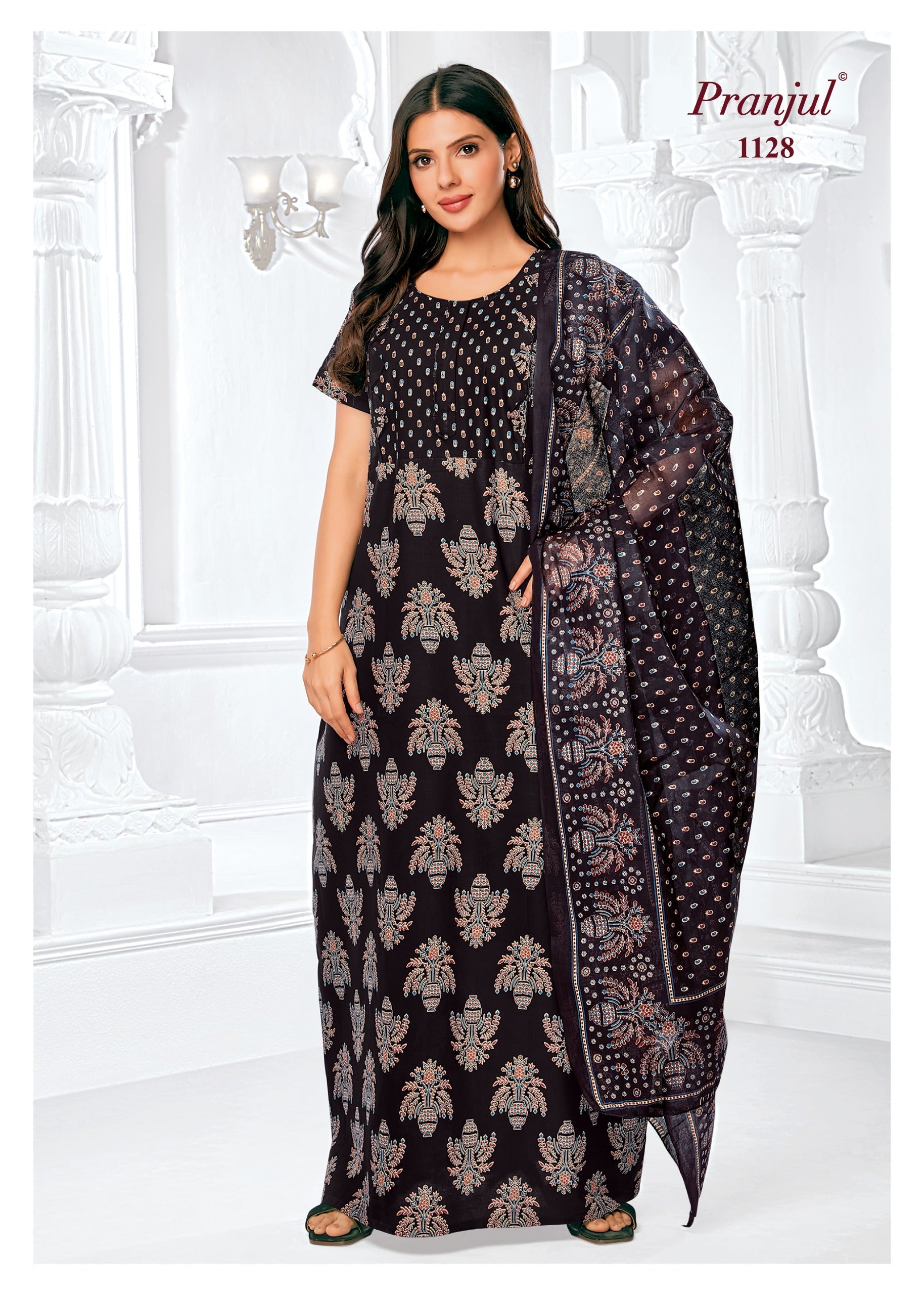Pranjul Nighty Dupatta - 1128