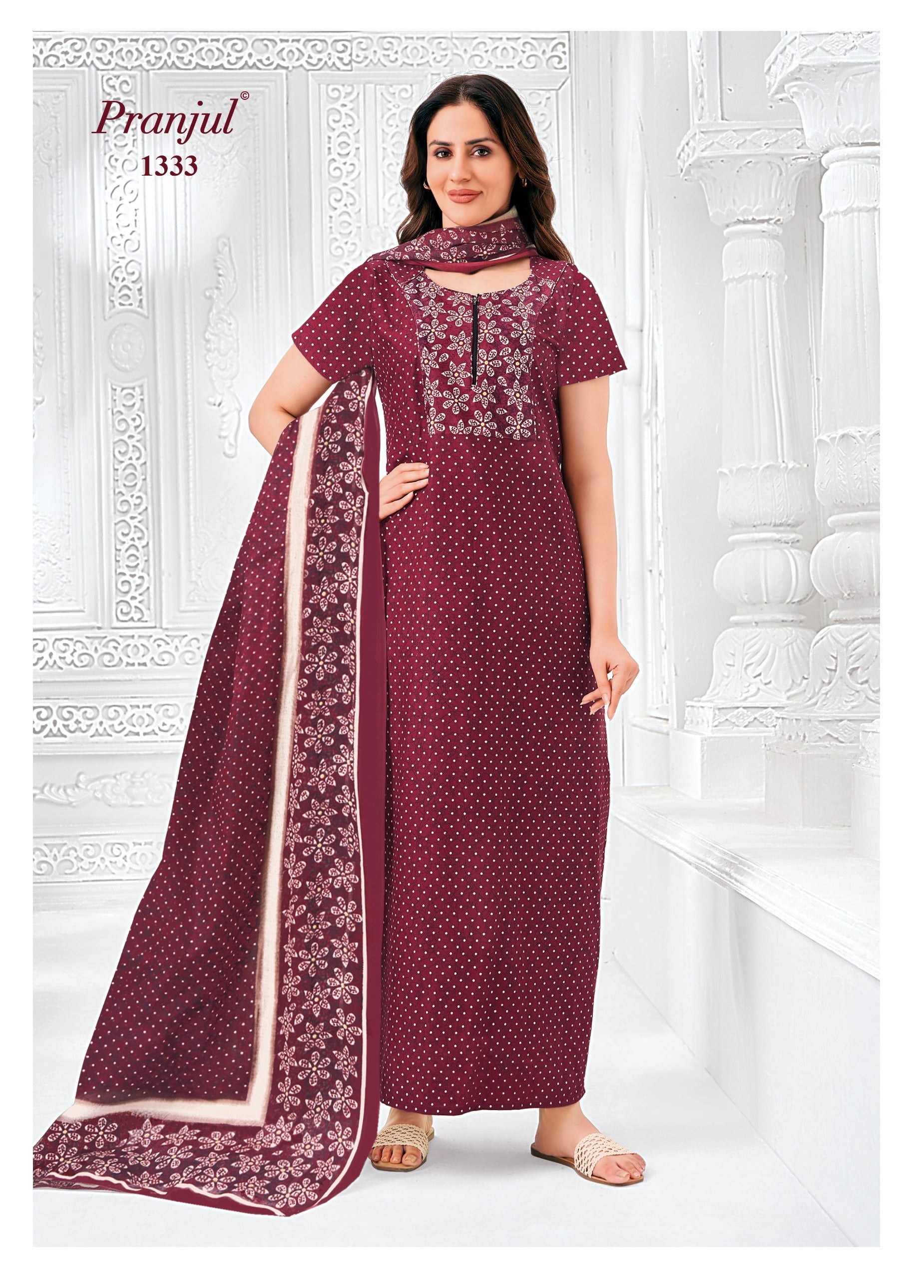 Pranjul Nighty Dupatta - 1333