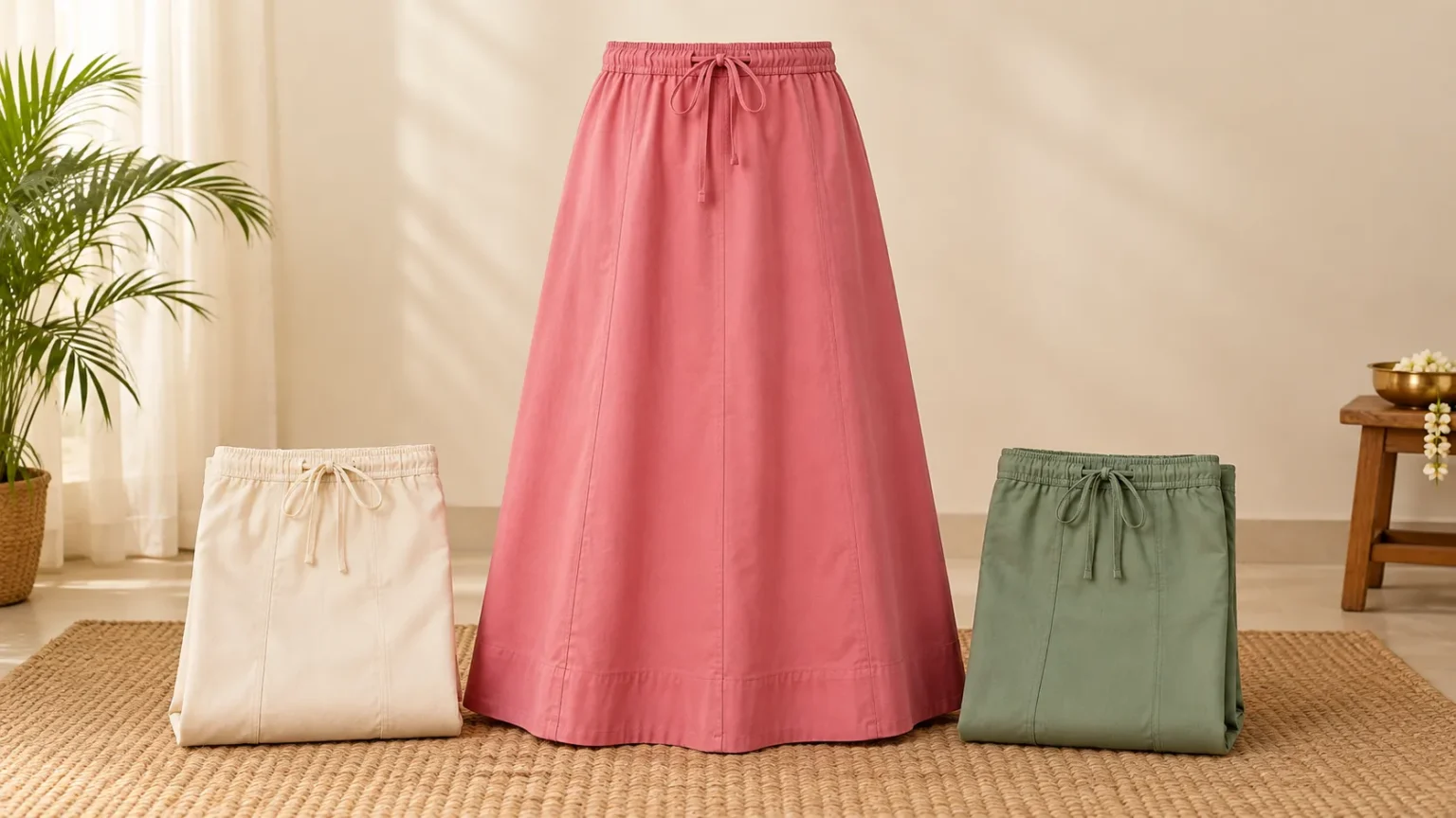 Women's petticoats displayed for the innerwear collection